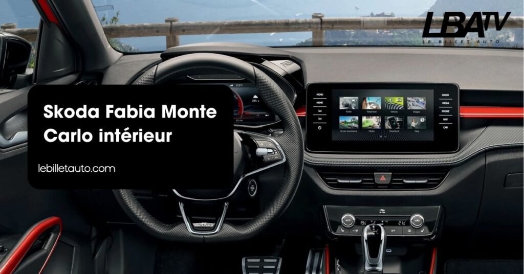 Skoda Fabia Monte Carlo intérieur